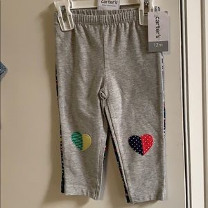 Carter’s 12 m leggings NWT 2 pack